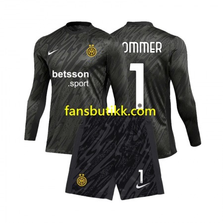 Fotballdrakt Inter Milan Yann Sommer 1 Keeper Barn Tredjetrøye 2024-2025 Langermet